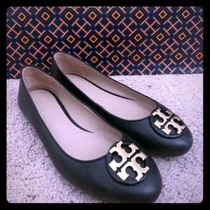 Black Tory Burch Flats